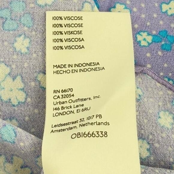 NWT Free People Irl Floral Ice Combo Viscose Purple Silky Mini Slip Skirt Size 4 - Picture 5 of 8